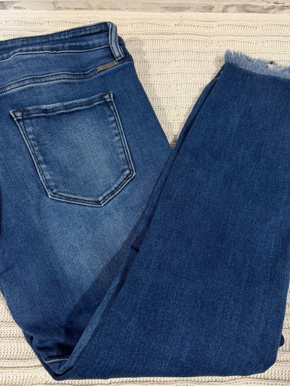 KanCan Women's Dark & Medium Blue Skinny Jeans